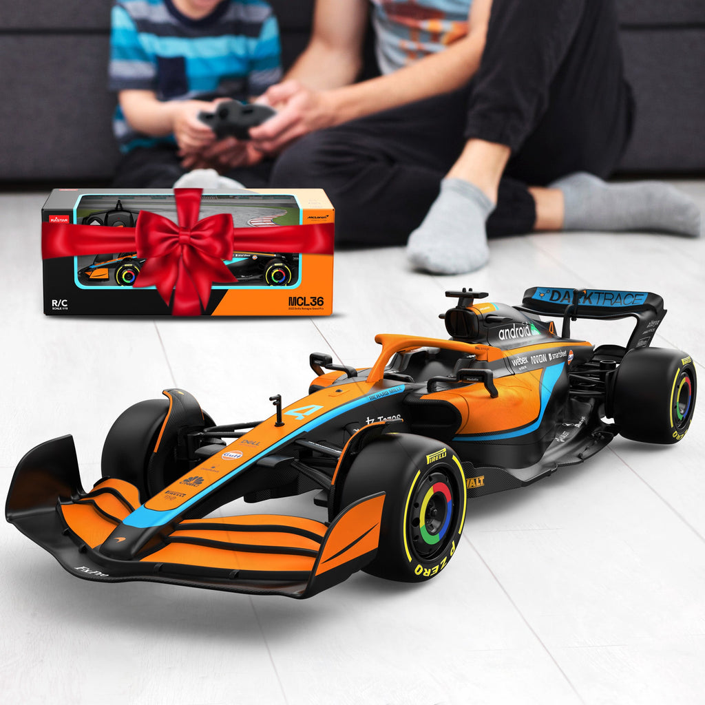 McLaren F1 MCL36 RC Car 1/18 Scale Licensed Remote Control Toy Car, Official F1 Merchandise by Rastar