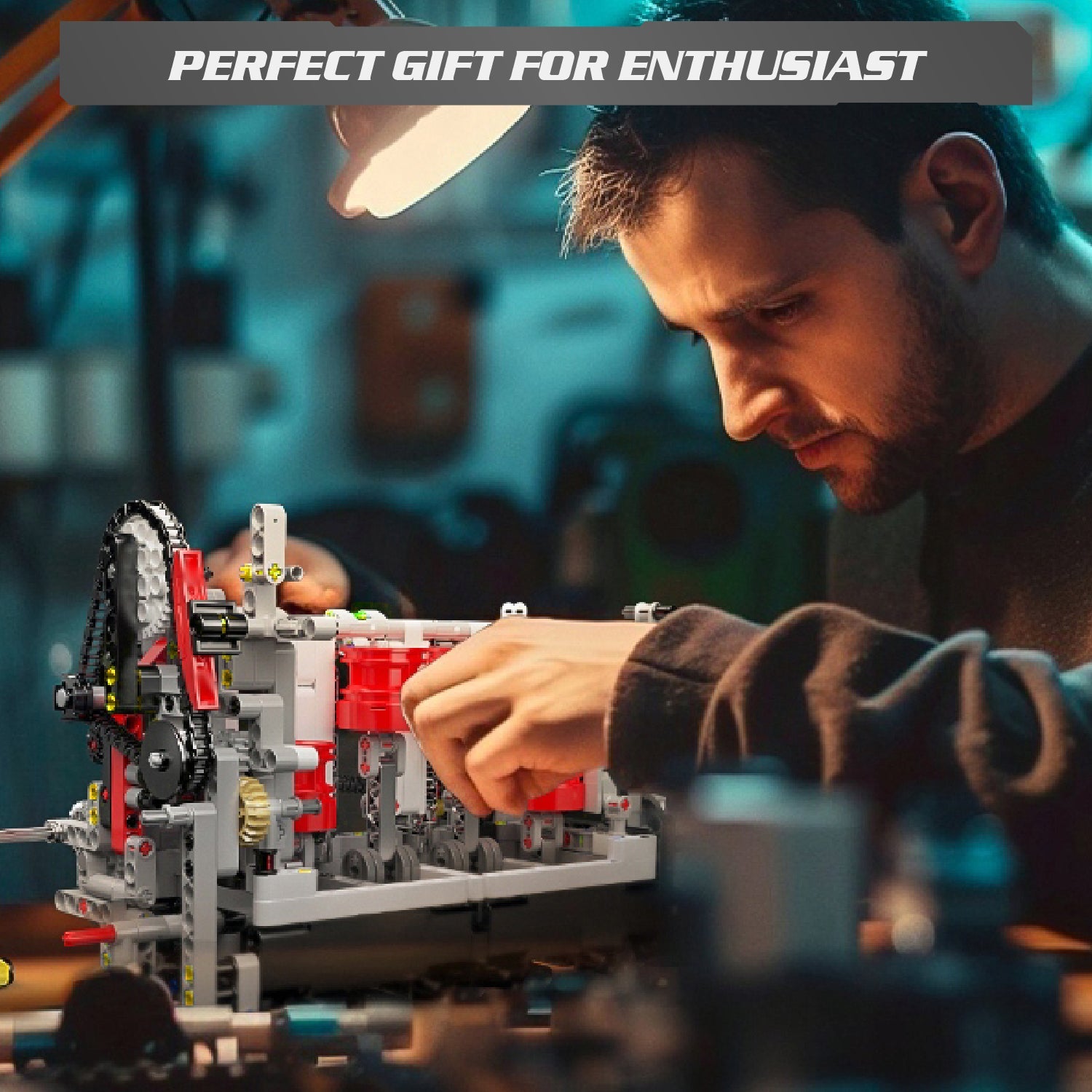 Mould King L4 Casoline Engine Building Blocks Kit - 1787Pcs