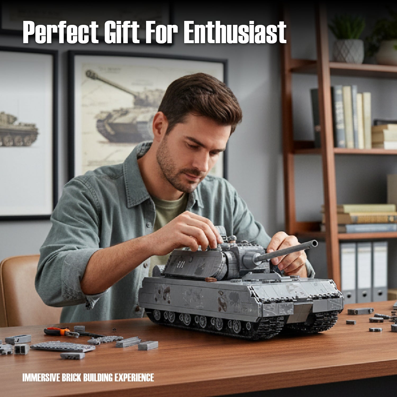 Panlos 628009 Panzer VIII Maus Tank Brick