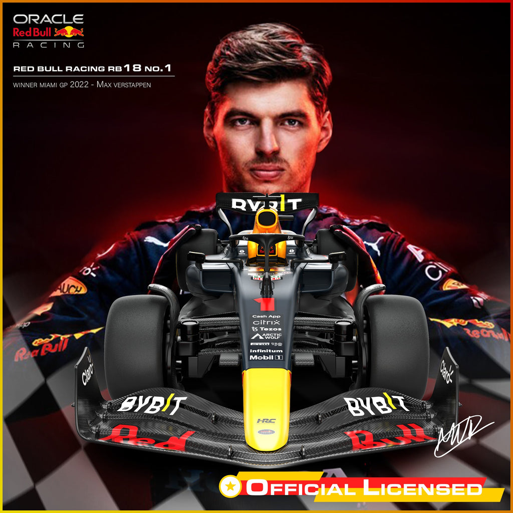Red Bull F1 RB19 1/16 Scale DIY Building Kit Licensed with Remote Control and Customization Stickers by Rastar, 55pcs