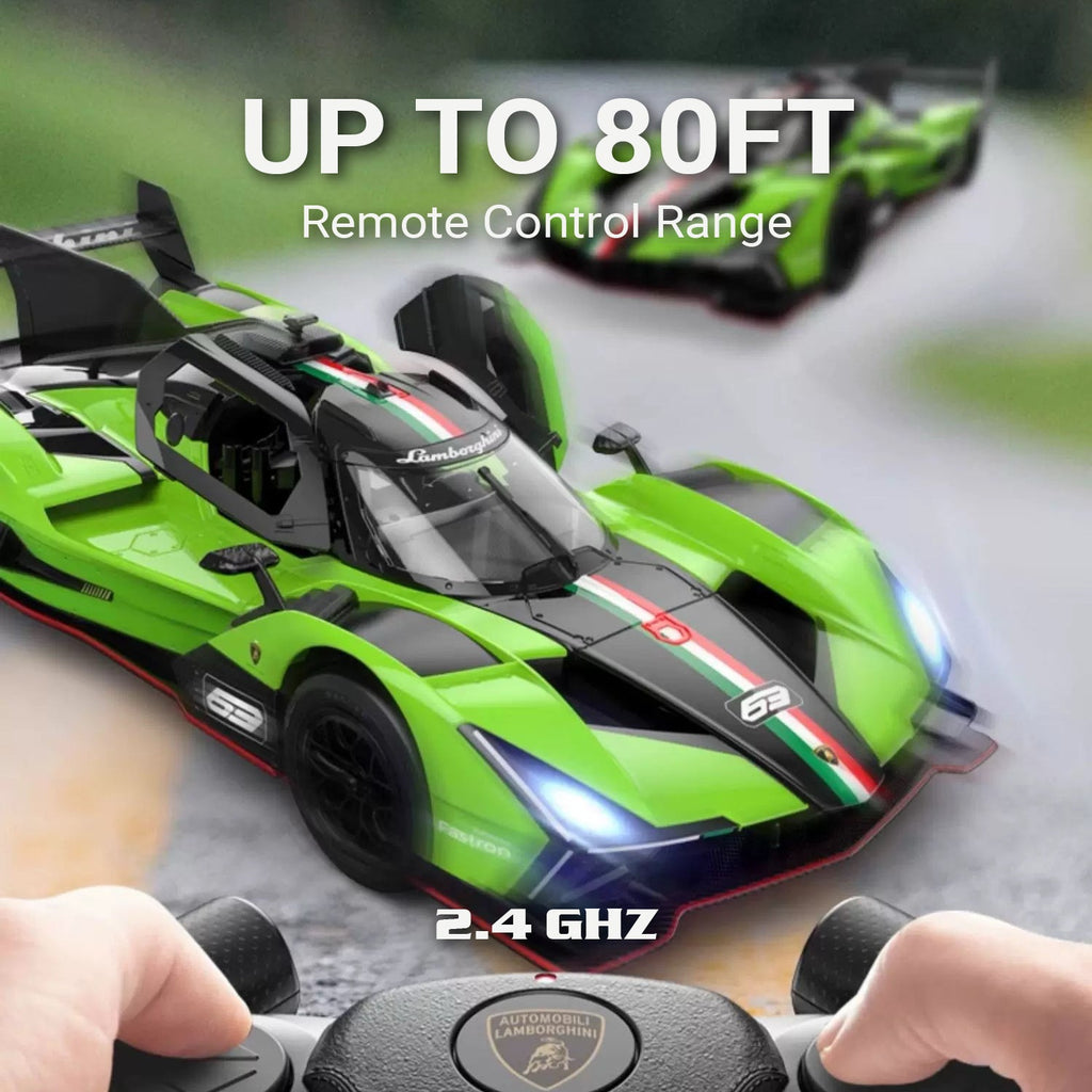 Lamborghini SC63 LMDH RC Car 1/14 Scale Licensed Remote Control Toy Car by Rastar