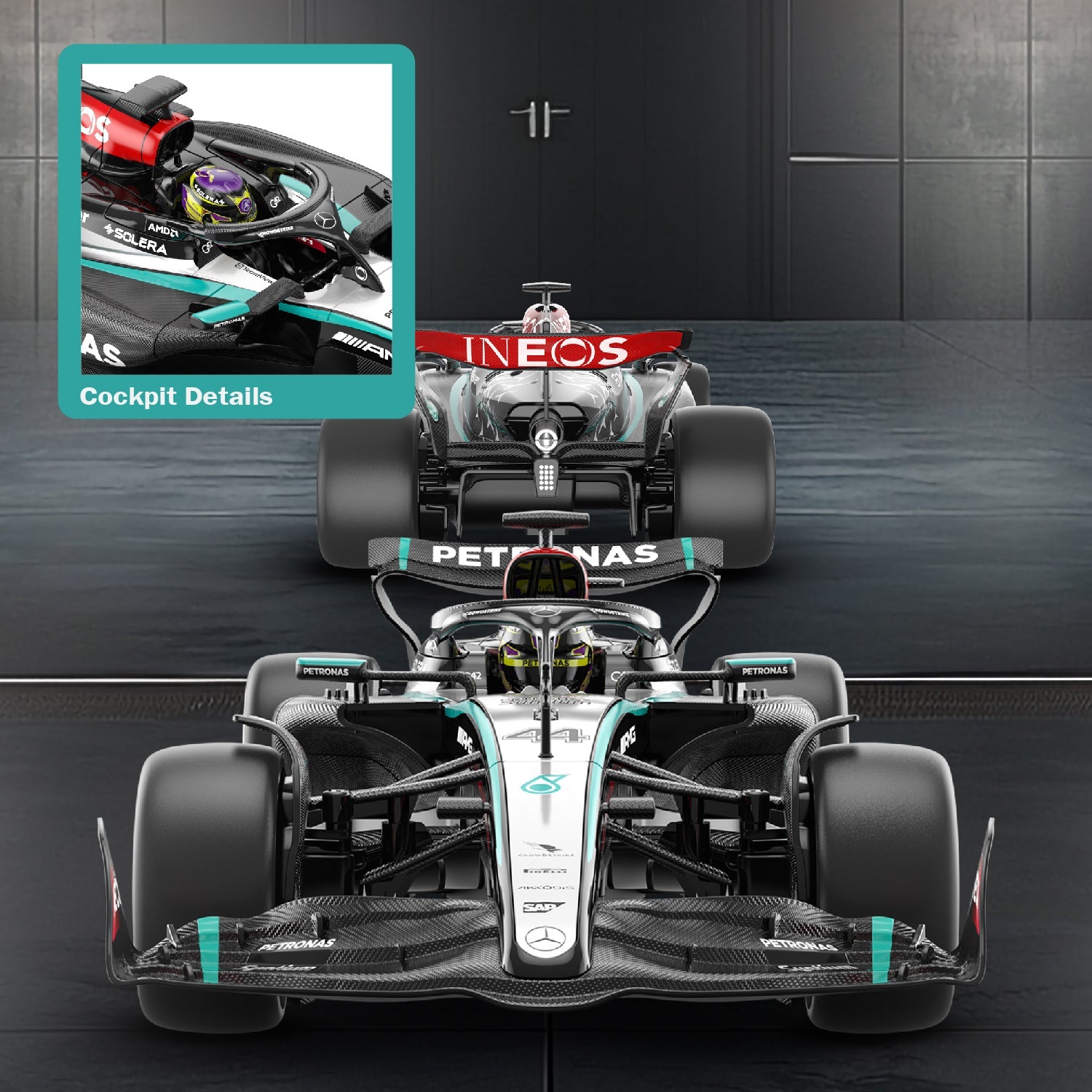 Mercedes-Benz F1 W15 EQ Performance 1/12 Scale Licensed Remote Control Toy Car, Official F1 Merchandise by Rastar