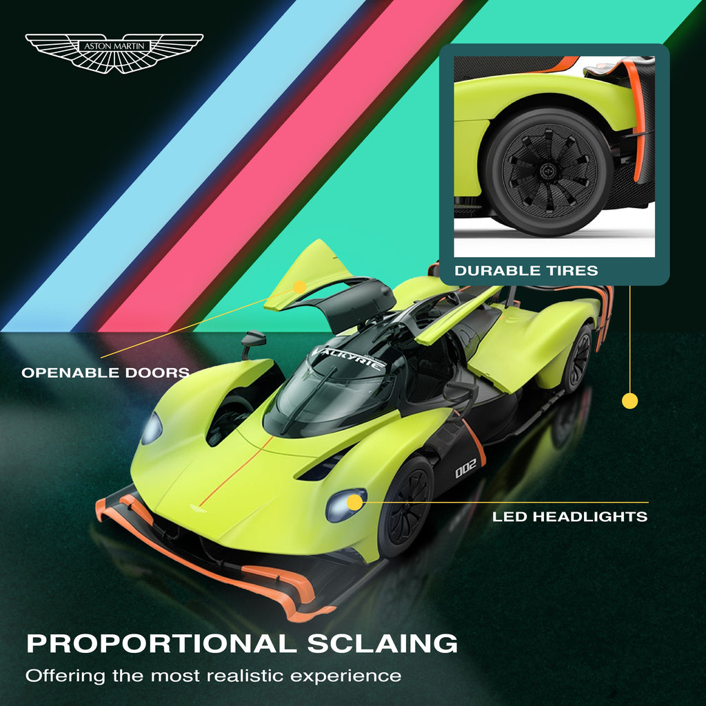 Aston Martin Valkyrie AMR Pro RC Car 1/14 Scale Licensed Remote Control Toy Car by Rastar
