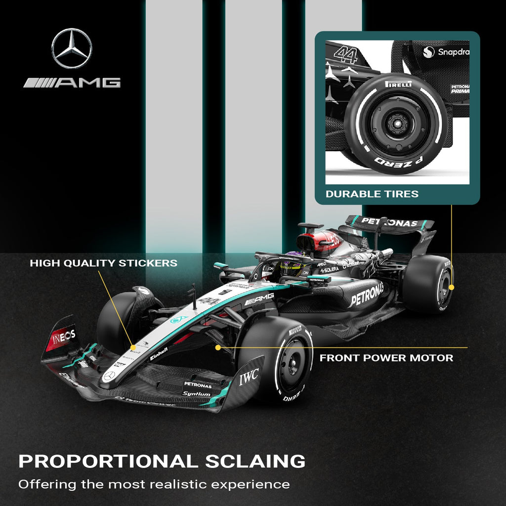 Mercedes-Benz F1 W15 EQ Performance 1/12 Scale Licensed Remote Control Toy Car, Official F1 Merchandise by Rastar