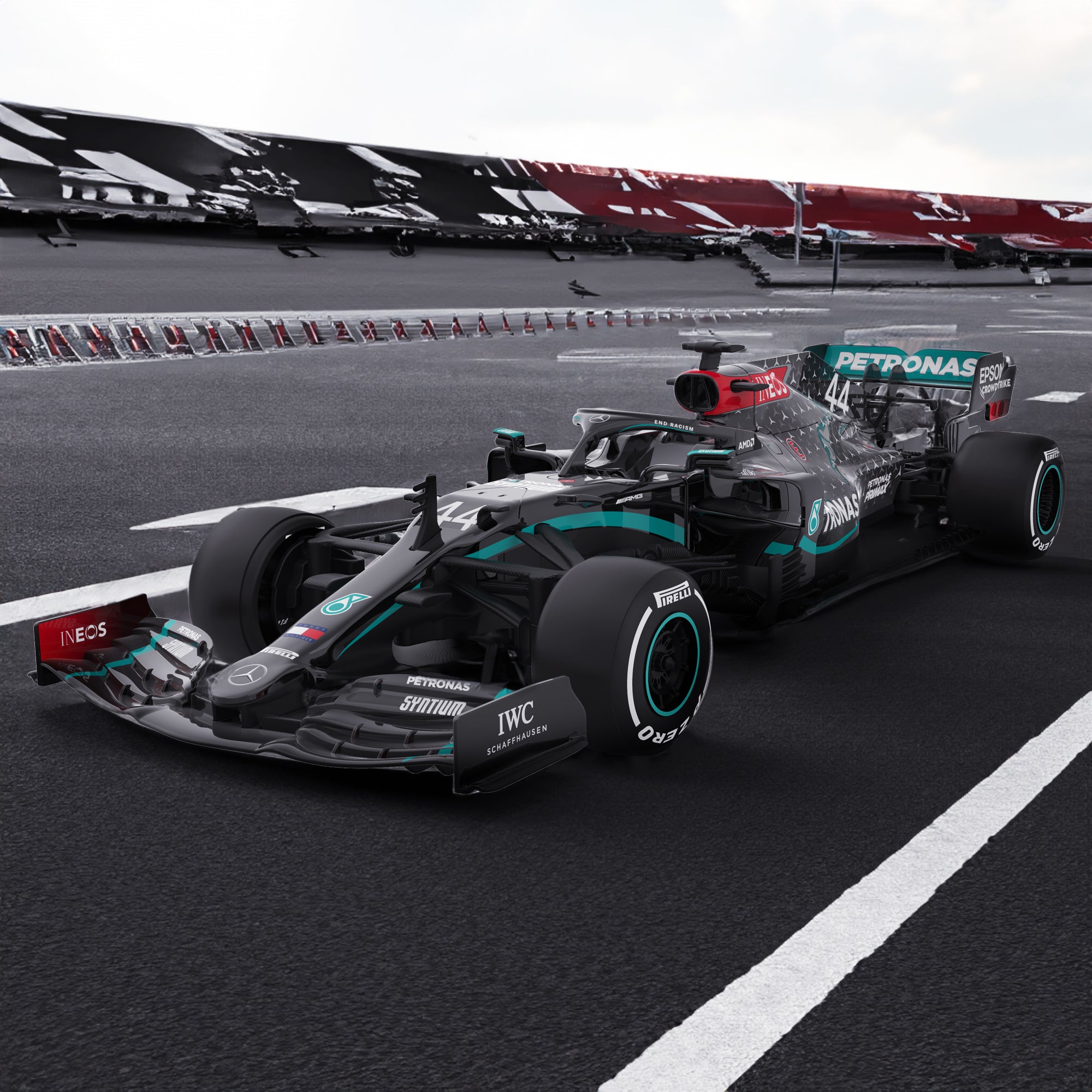 Mercedes-Benz F1 W11 EQ Performance 1/18 Scale Licensed Remote Control Toy Car, Official F1 Merchandise by Rastar